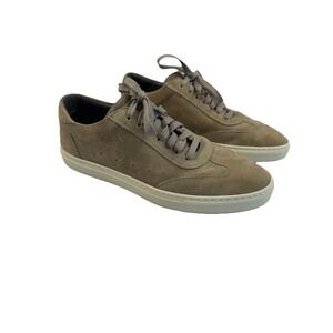 To Boot New York Adam Derrick Shoe Mens Sz 7.5 Taupe Suede Low Top Lace Up Italy